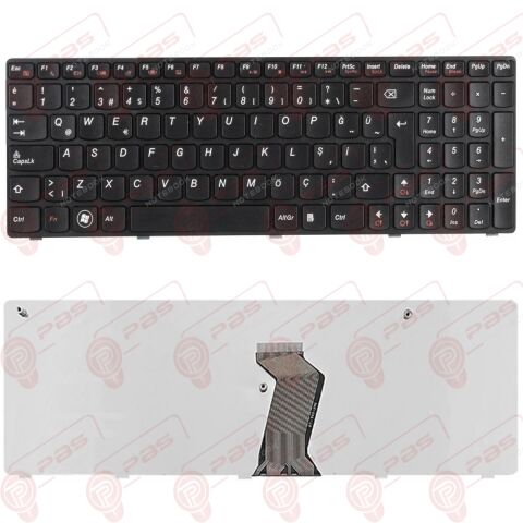 Lenovo 25-009754, 25-009755 Klavye Çerçeveli Tip Siyah TR