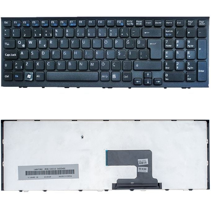 Sony Vaio VPCEH1M0E, VPCEH1M1E, VPCEH1M1R Klavye Siyah TR