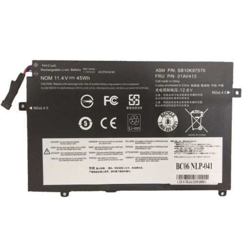 FitCell Lenovo ThinkPad E470c, E475, 20H4 Uyumlu Batarya Pil Notebook Bataryası