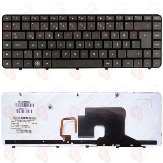 Hp Pavilion DV6-3000, DV6-4000 Klavye Tuş Takımı Tuş Seti Led Işıklı Siyah Türkçe