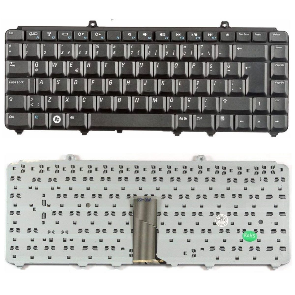 Dell inspiron 1530, 1540, 1545, PP41L Klavye Tuş Takımı Tuş Seti Siyah Türkçe