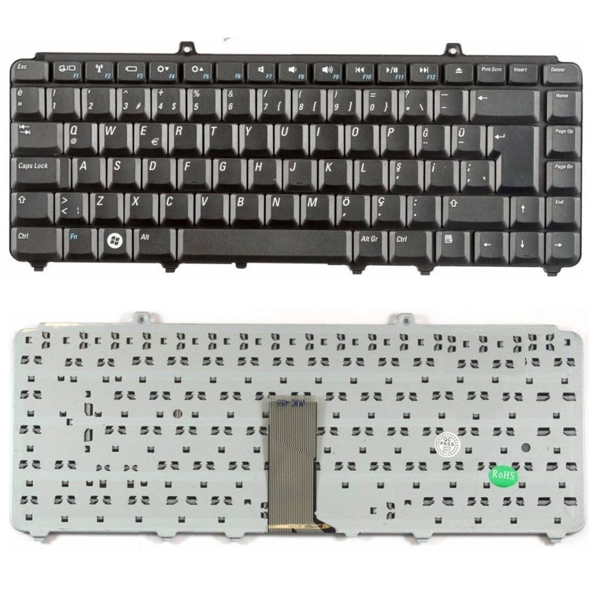 Dell inspiron 1520, 1521, 1525, 1526 Klavye Tuş Takımı Tuş Seti Siyah Türkçe