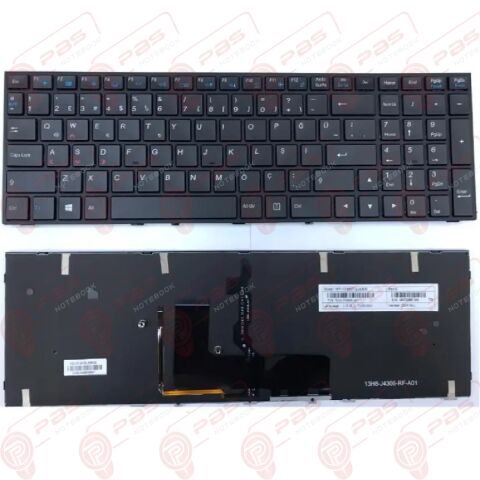 Monster P650RS-G, P670RS-G Klavye Tuş Takımı Ver.1 Işıklı Siyah TR